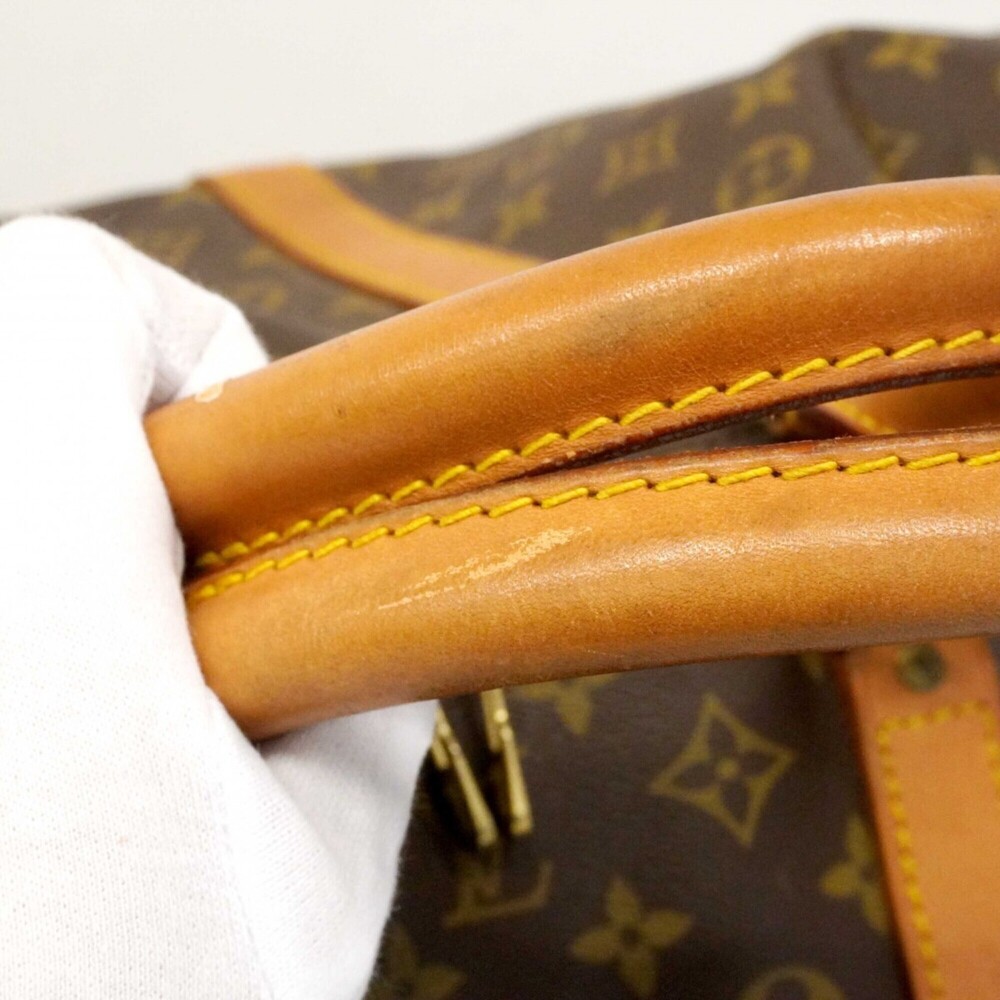 LOUIS VUITTON Brown Monogram Keepall 60 Boston Bag - Picture 11 of 12